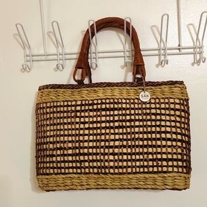 The SAK Original Woven Straw tote handbag